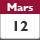 12 mars