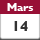 14 mars