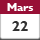 22 mars