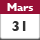 31 mars